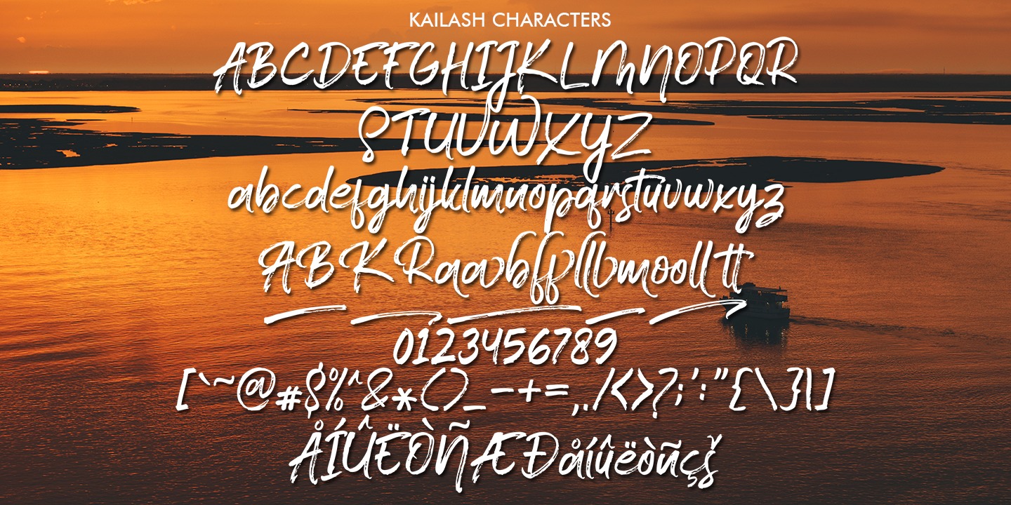 Example font Kailash #3